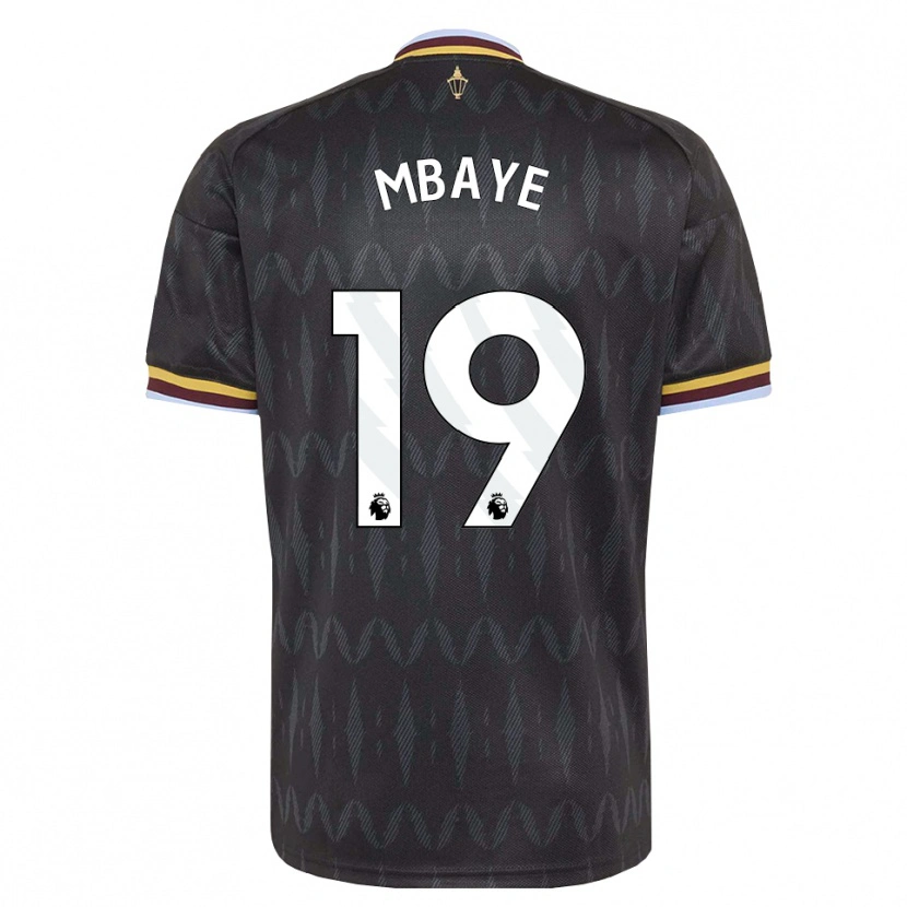 Danxen Kinder Ibrahim Mbaye #19 Kornblumenblau Schwarz Gelb Auswärtstrikot Trikot 2026/27 T-Shirt Schweiz