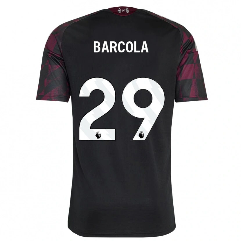 Danxen Kinder Bradley Barcola #29 Schwarz Weiß Violett Ausweichtrikot Trikot 2026/27 T-Shirt Schweiz