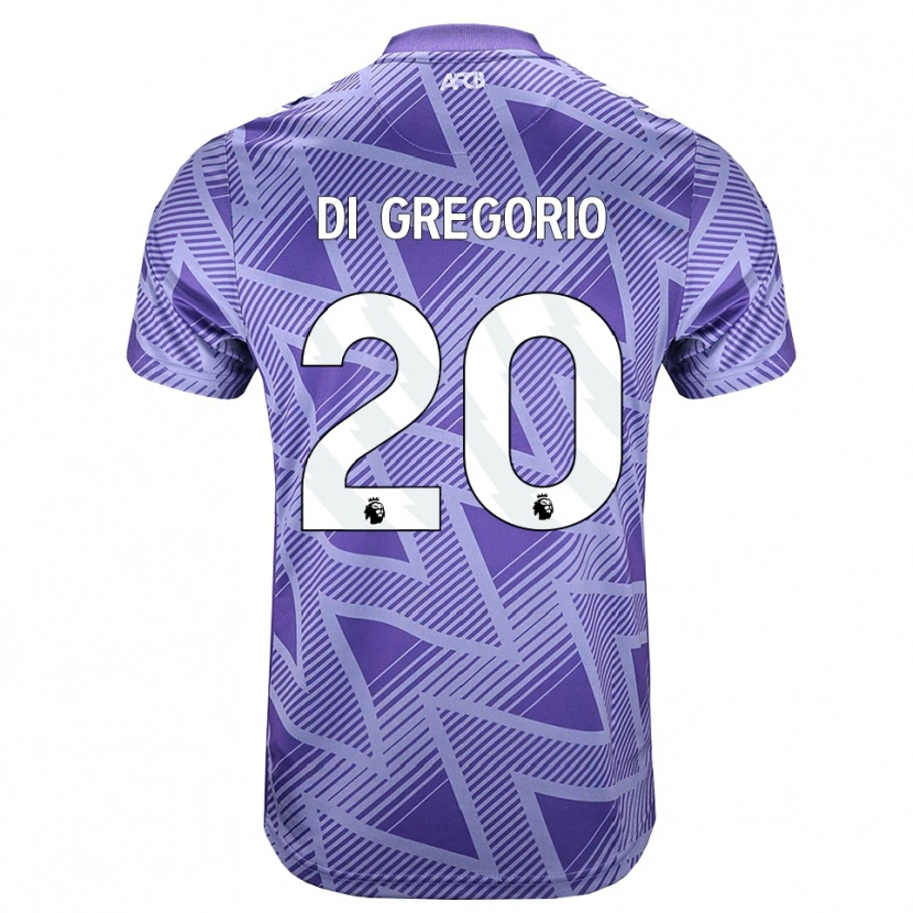 Danxen Kinder Michele Di Gregorio #20 Blassesviolett Rot Weiß Auswärtstrikot Trikot 2026/27 T-Shirt Schweiz