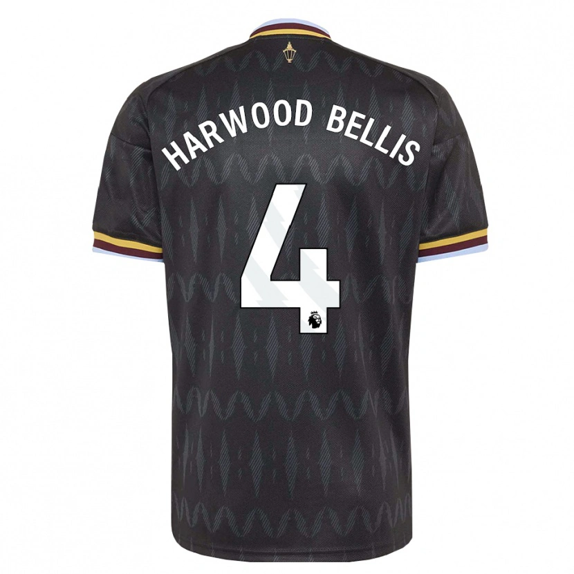 Danxen Kinder Taylor Harwood-Bellis #4 Kornblumenblau Schwarz Gelb Auswärtstrikot Trikot 2026/27 T-Shirt Schweiz