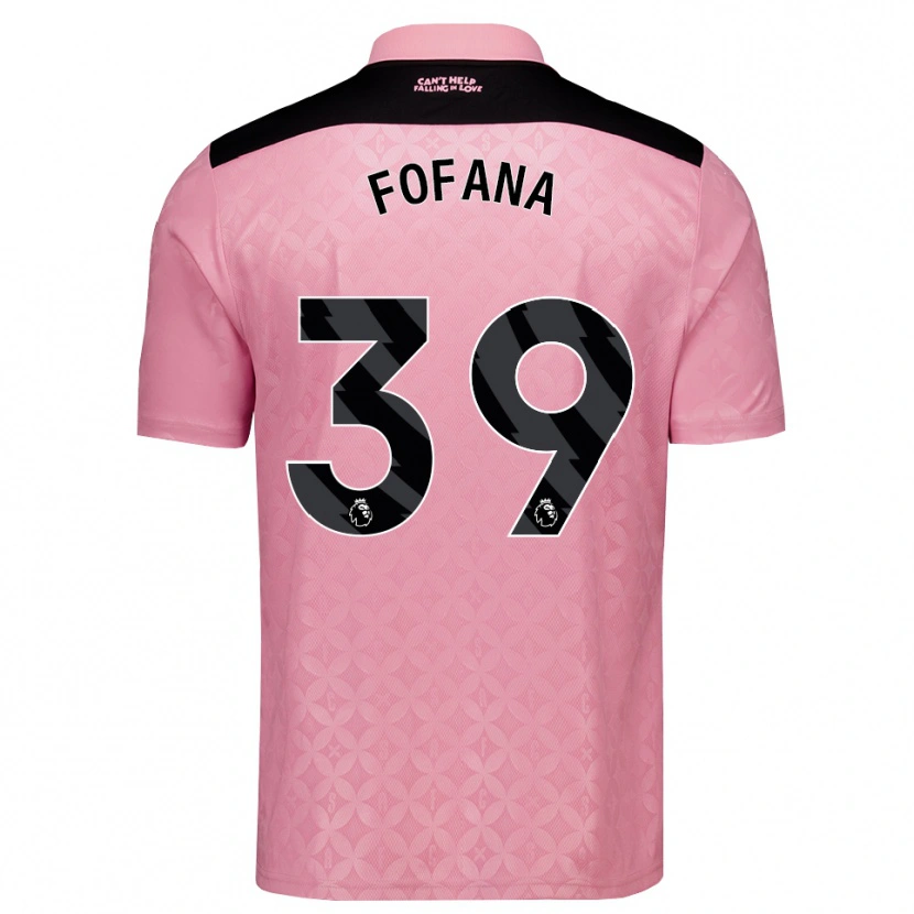Danxen Herren Malick Fofana #39 Hellrosa Schwarz Auswärtstrikot Trikot 2026/27 T-Shirt Schweiz