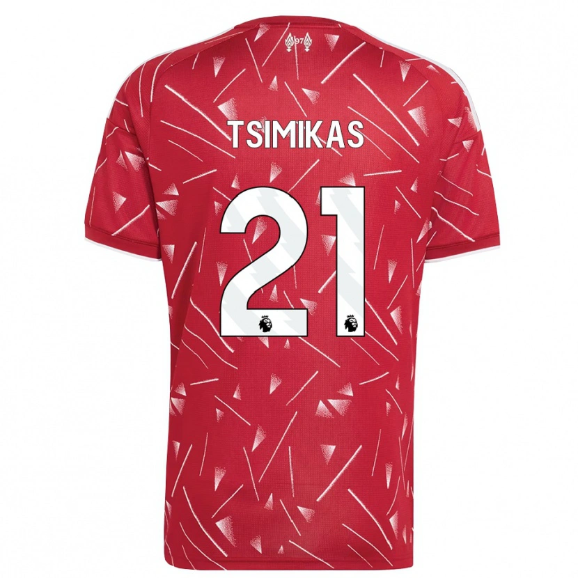 Danxen Herren Konstantinos Tsimikas #21 Weiß Rot Heimtrikot Trikot 2026/27 T-Shirt Schweiz