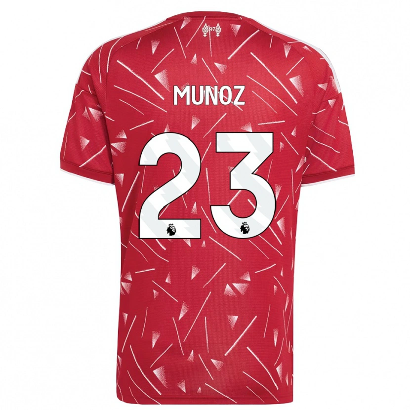 Danxen Herren Víctor Muñoz #23 Weiß Rot Heimtrikot Trikot 2026/27 T-Shirt Schweiz