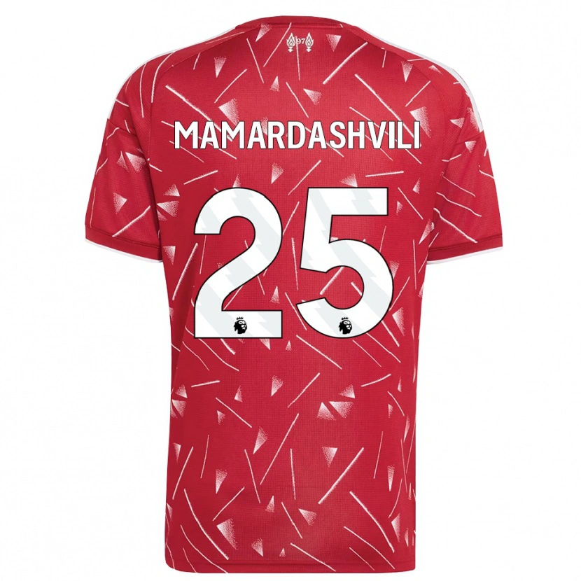Danxen Herren Giorgi Mamardashvili #25 Weiß Rot Heimtrikot Trikot 2026/27 T-Shirt Schweiz