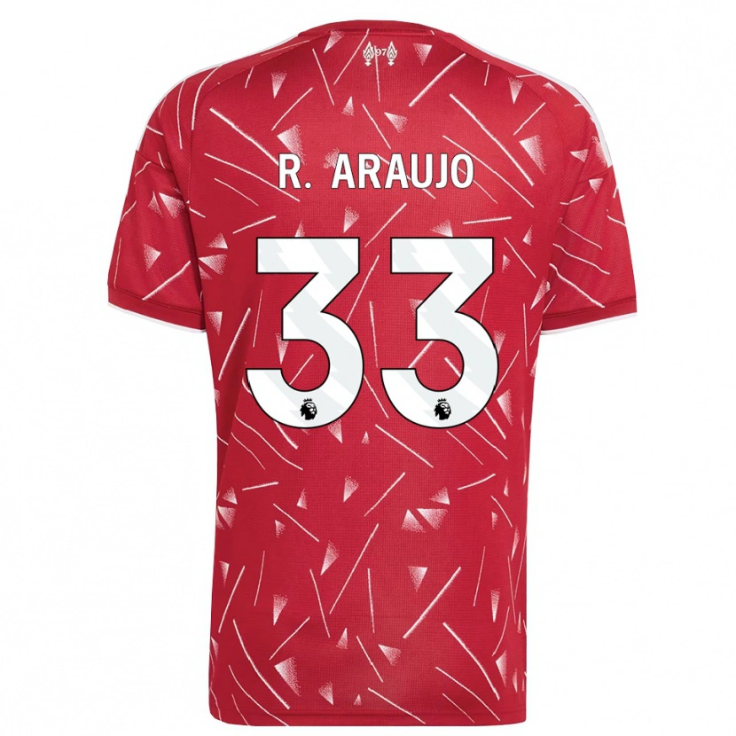 Danxen Herren Ronald Araujo #33 Weiß Rot Heimtrikot Trikot 2026/27 T-Shirt Schweiz