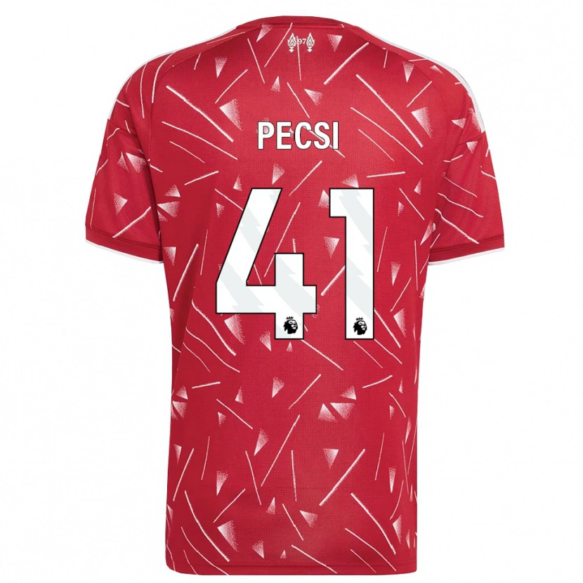 Danxen Herren Ármin Pécsi #41 Weiß Rot Heimtrikot Trikot 2026/27 T-Shirt Schweiz