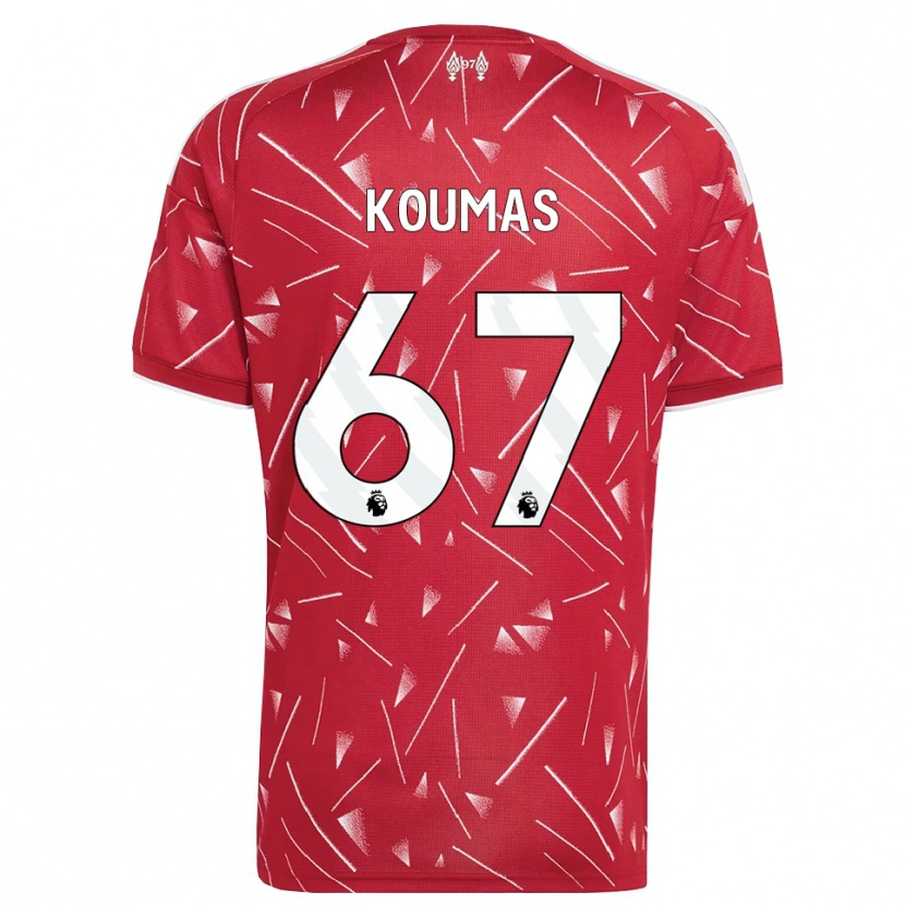 Danxen Herren Lewis Koumas #67 Weiß Rot Heimtrikot Trikot 2026/27 T-Shirt Schweiz
