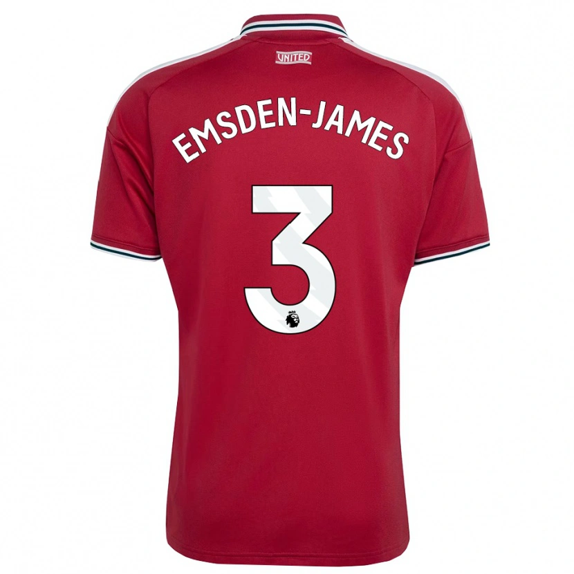 Danxen Herren Harley Emsden-James #3 Rot Gelb Weiß Heimtrikot Trikot 2026/27 T-Shirt Schweiz
