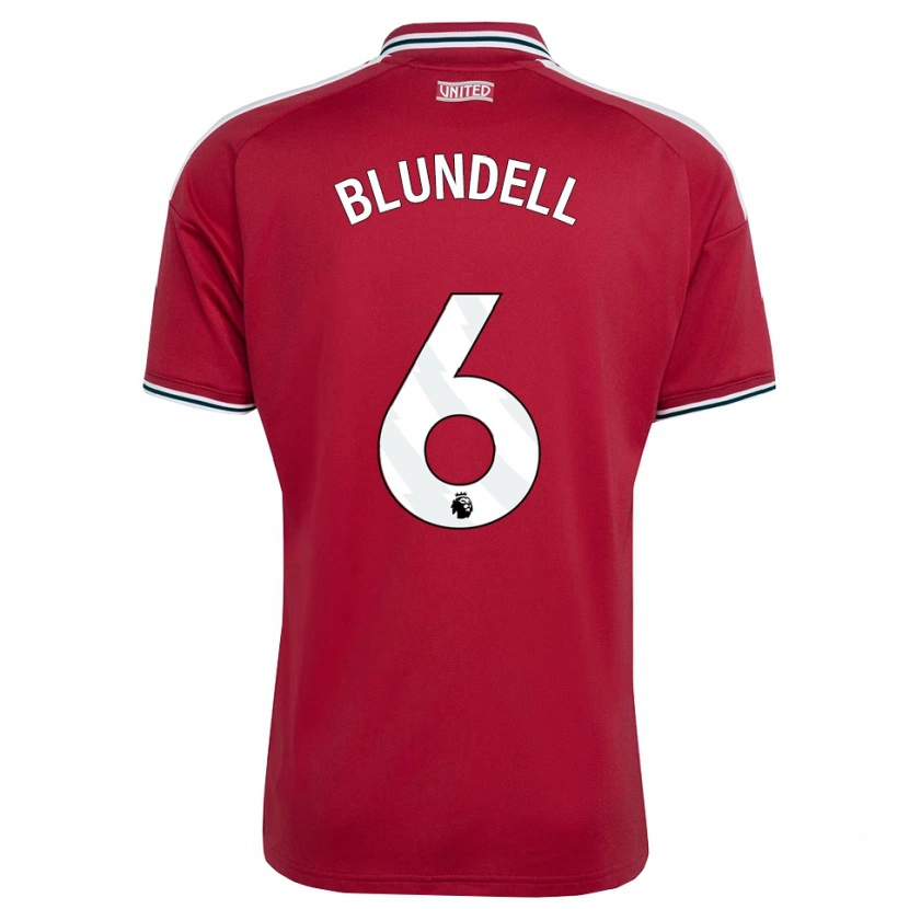 Danxen Herren Hannah Blundell #6 Rot Gelb Weiß Heimtrikot Trikot 2026/27 T-Shirt Schweiz