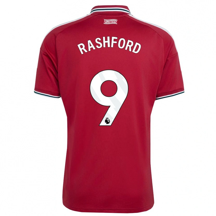 Danxen Herren Marcus Rashford #9 Rot Gelb Weiß Heimtrikot Trikot 2026/27 T-Shirt Schweiz
