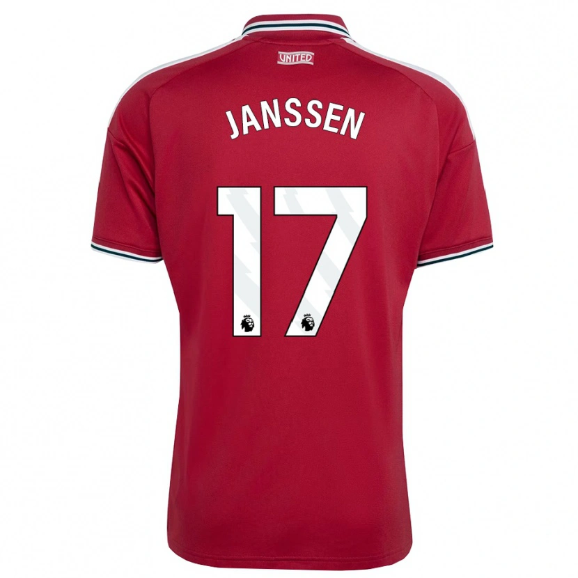 Danxen Herren Dominique Janssen #17 Rot Gelb Weiß Heimtrikot Trikot 2026/27 T-Shirt Schweiz