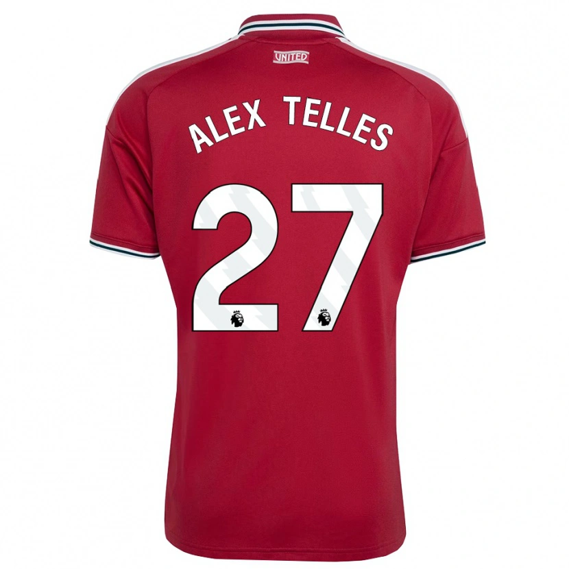 Danxen Herren Alex Nicolao Telles #27 Rot Gelb Weiß Heimtrikot Trikot 2026/27 T-Shirt Schweiz