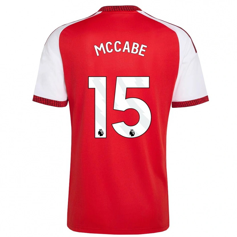Danxen Herren Katie Mccabe #15 Rot Weiß Schwarz Heimtrikot Trikot 2026/27 T-Shirt Schweiz
