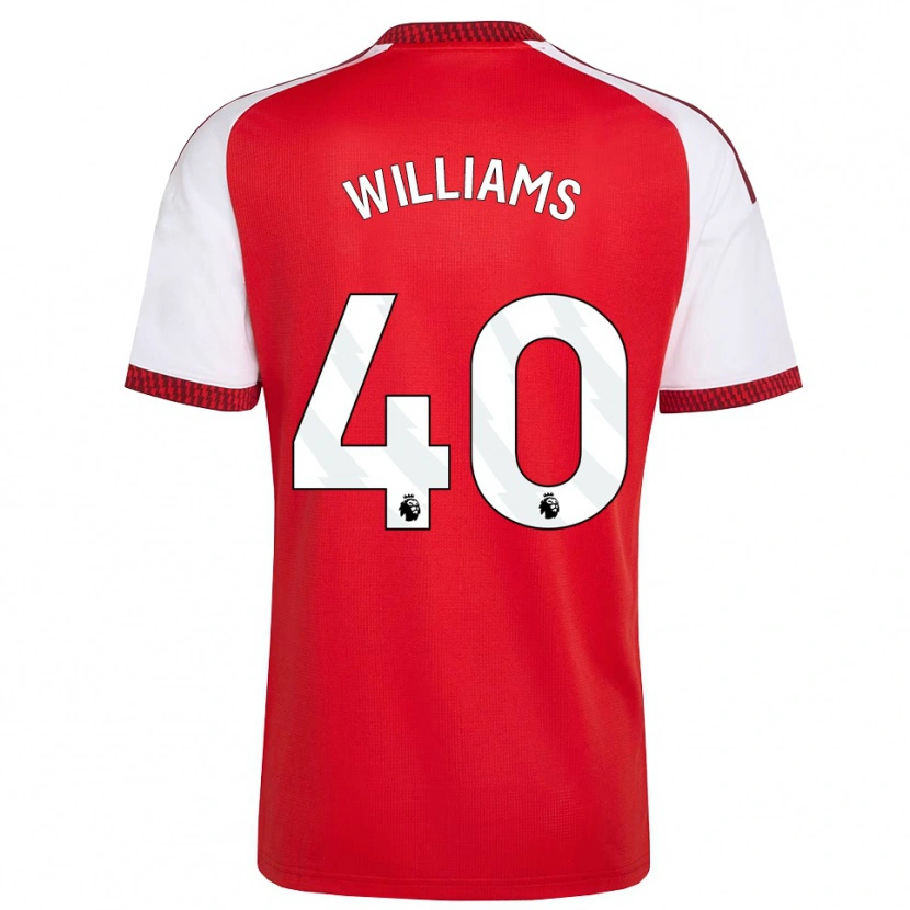 Danxen Herren Naomi Williams #40 Rot Weiß Schwarz Heimtrikot Trikot 2026/27 T-Shirt Schweiz