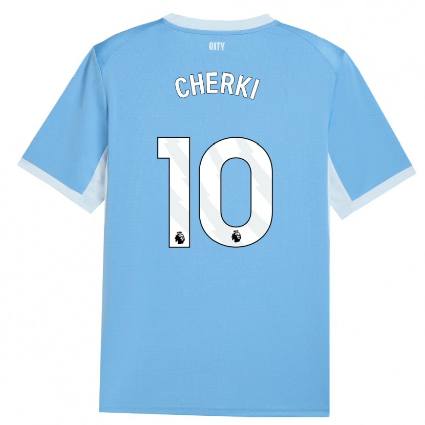 Danxen Herren Rayan Cherki #10 Hellhimmelblau Weiß Heimtrikot Trikot 2026/27 T-Shirt Schweiz