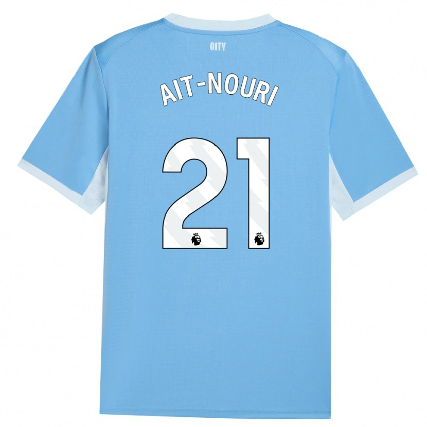 Danxen Herren Rayan Aït-Nouri #21 Hellhimmelblau Weiß Heimtrikot Trikot 2026/27 T-Shirt Schweiz