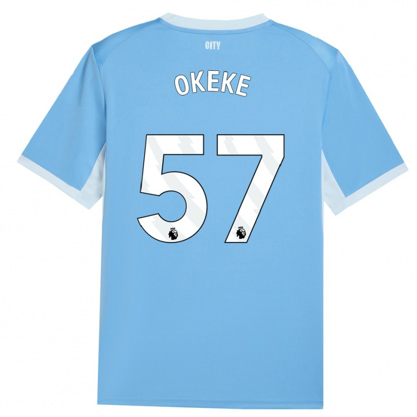 Danxen Herren Michael Okeke #57 Hellhimmelblau Weiß Heimtrikot Trikot 2026/27 T-Shirt Schweiz