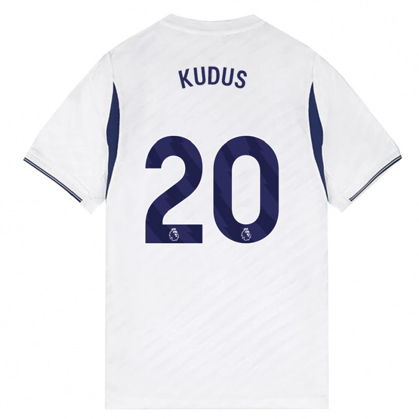 Danxen Herren Mohammed Kudus #20 Weiß Rot Violett Heimtrikot Trikot 2026/27 T-Shirt Schweiz