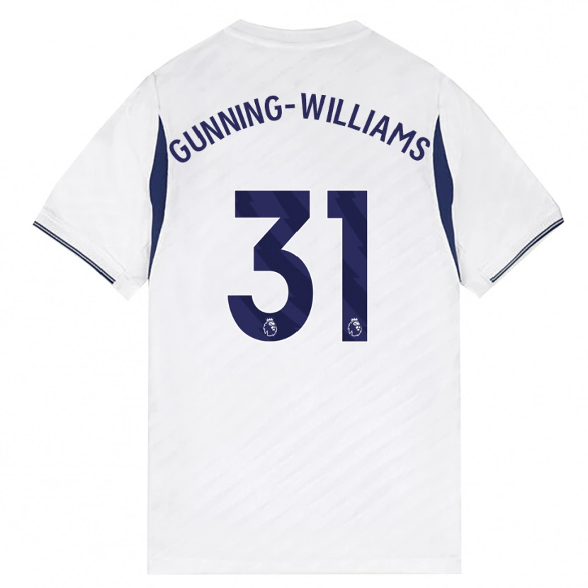 Danxen Herren Lenna Gunning-Williams #31 Weiß Rot Violett Heimtrikot Trikot 2026/27 T-Shirt Schweiz