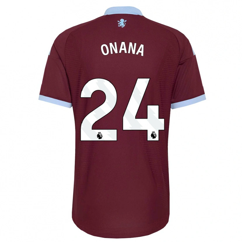 Danxen Herren Amadou Onana #24 Kornblumenblau Burgund Heimtrikot Trikot 2026/27 T-Shirt Schweiz