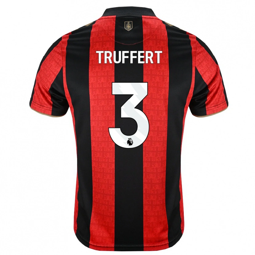Danxen Herren Adrien Truffert #3 Goldgelb Rot Schwarz Heimtrikot Trikot 2026/27 T-Shirt Schweiz