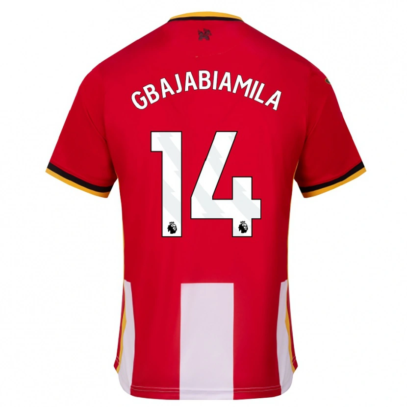 Danxen Herren Habeebat Gbajabiamila #14 Gelb Schwarz Rot Heimtrikot Trikot 2026/27 T-Shirt Schweiz
