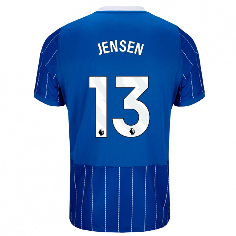 Danxen Herren Sebastian Jensen #13 Mittelblau Weiß Heimtrikot Trikot 2026/27 T-Shirt Schweiz