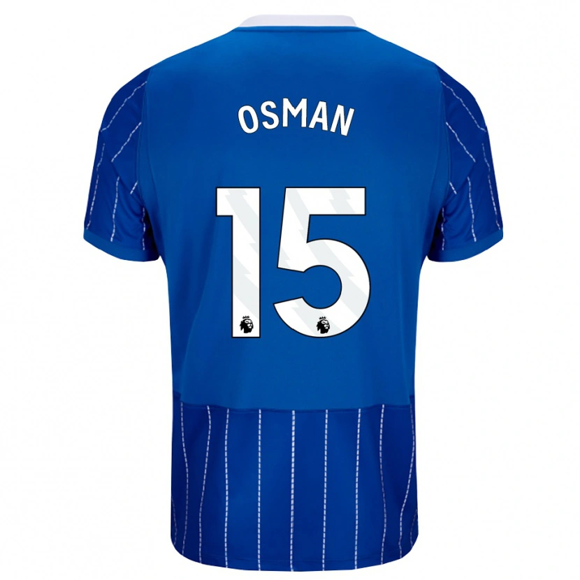 Danxen Herren Ibrahim Osman #15 Mittelblau Weiß Heimtrikot Trikot 2026/27 T-Shirt Schweiz