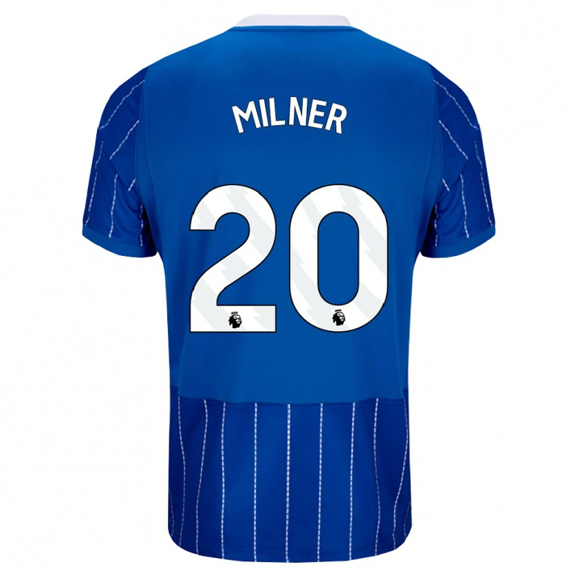 Danxen Herren James Milner #20 Mittelblau Weiß Heimtrikot Trikot 2026/27 T-Shirt Schweiz