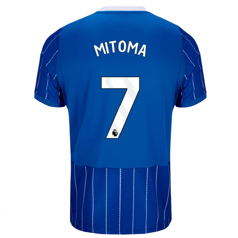 Danxen Herren Kaoru Mitoma #7 Mittelblau Weiß Heimtrikot Trikot 2026/27 T-Shirt Schweiz