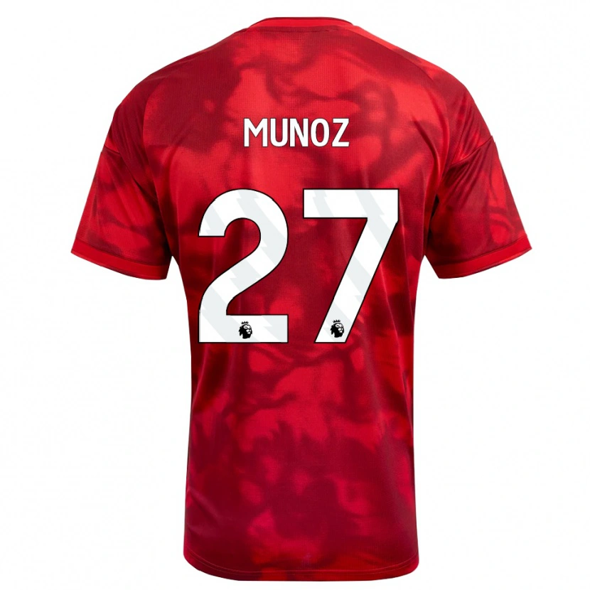 Danxen Herren Daniel Muñoz #27 Karmesin Weiß Heimtrikot Trikot 2026/27 T-Shirt Schweiz