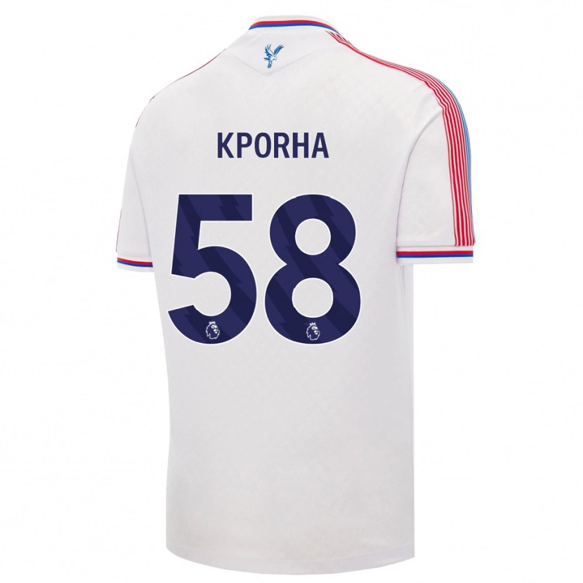 Danxen Herren Caleb Kporha #58 Weiß Rot Blau Heimtrikot Trikot 2026/27 T-Shirt Schweiz