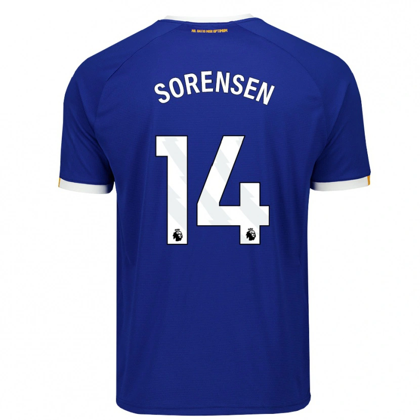 Danxen Herren Nicoline Sorensen #14 Blau Weiß Gelb Heimtrikot Trikot 2026/27 T-Shirt Schweiz