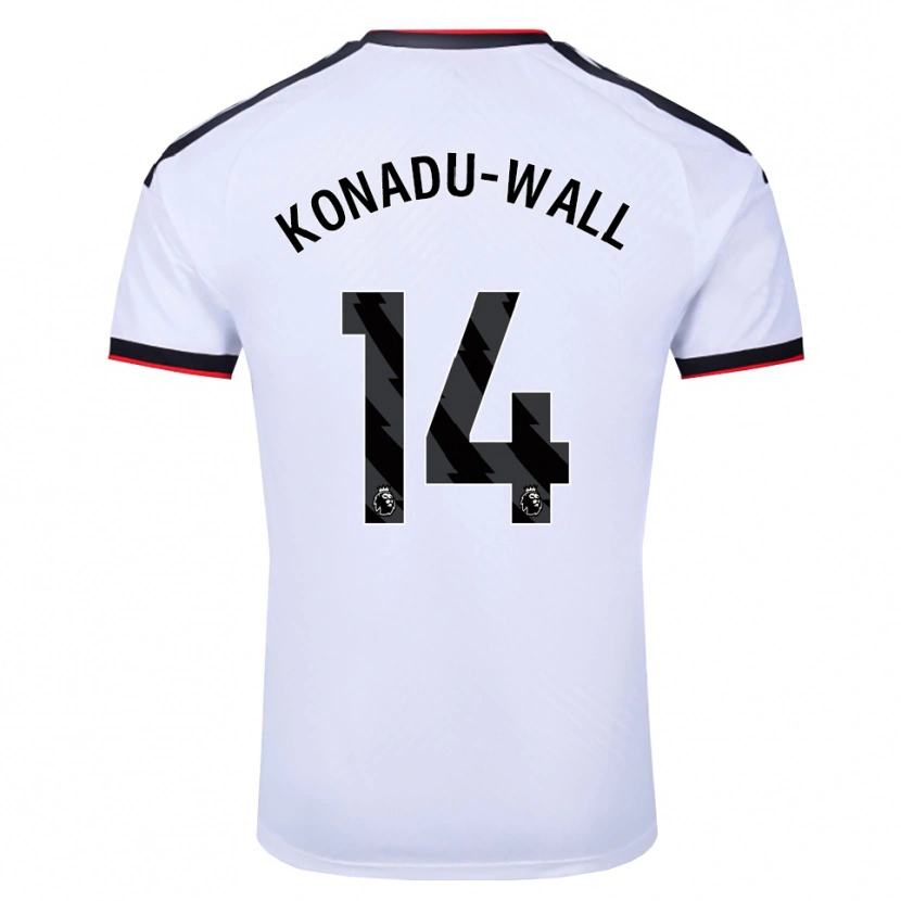 Danxen Herren Lewis Konadu-Wall #14 Weiß Schwarz Rot Heimtrikot Trikot 2026/27 T-Shirt Schweiz