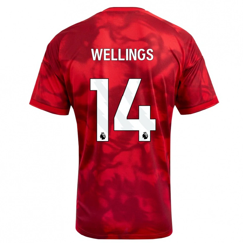 Danxen Herren Charlie Wellings #14 Karmesin Weiß Heimtrikot Trikot 2026/27 T-Shirt Schweiz