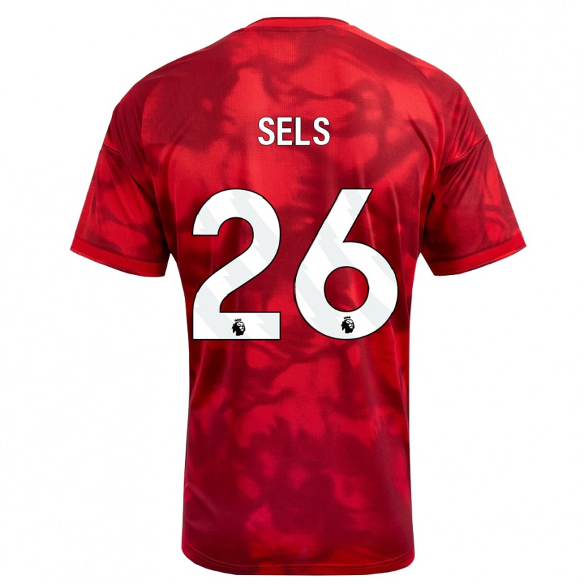 Danxen Herren Matz Sels #26 Karmesin Weiß Heimtrikot Trikot 2026/27 T-Shirt Schweiz