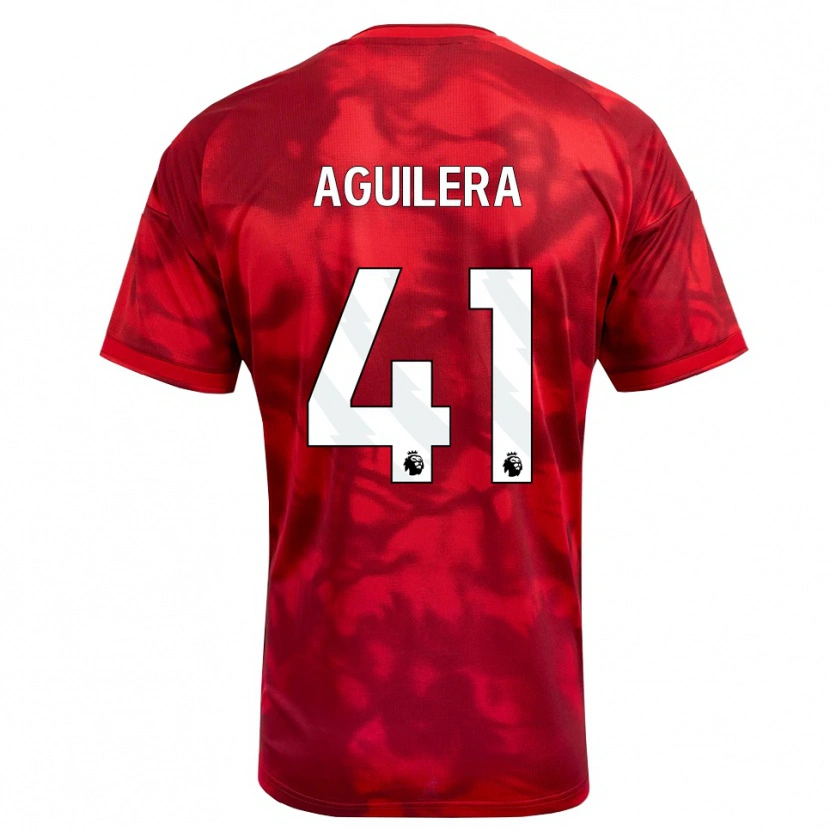 Danxen Herren Brandon Aguilera #41 Karmesin Weiß Heimtrikot Trikot 2026/27 T-Shirt Schweiz
