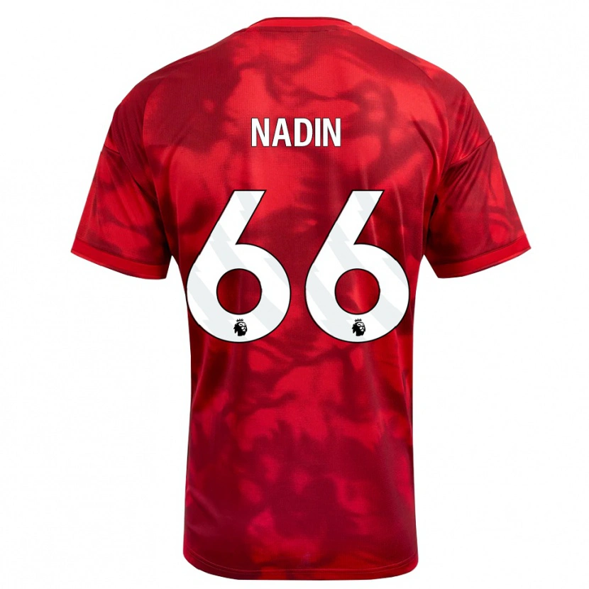 Danxen Herren Jack Nadin #66 Karmesin Weiß Heimtrikot Trikot 2026/27 T-Shirt Schweiz