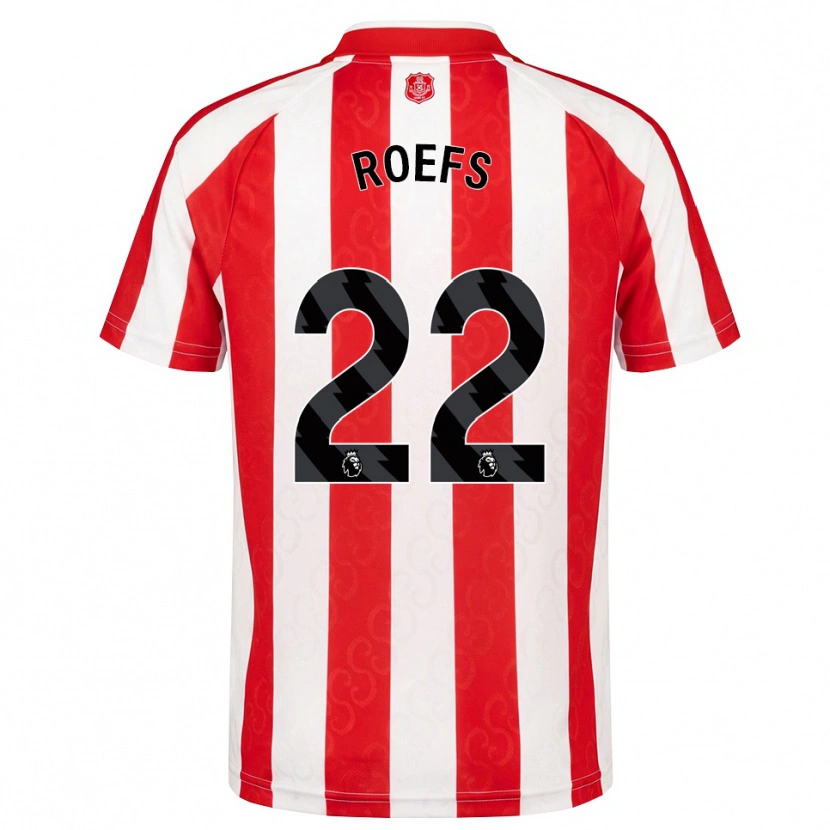 Danxen Herren Robin Roefs #22 Rot Weiß Schwarz Heimtrikot Trikot 2026/27 T-Shirt Schweiz