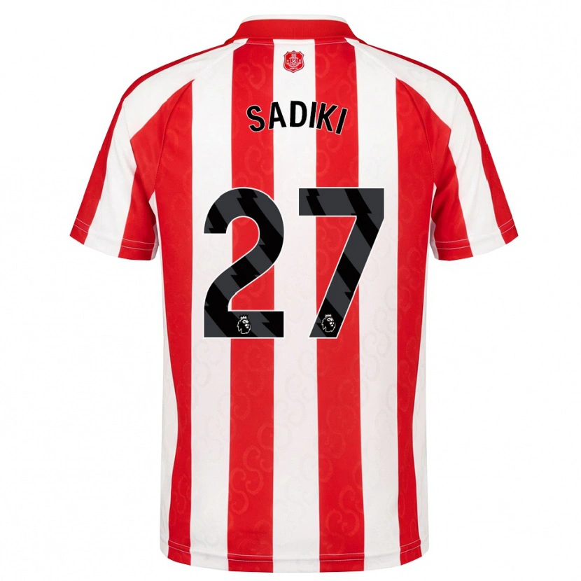 Danxen Herren Noah Sadiki #27 Rot Weiß Schwarz Heimtrikot Trikot 2026/27 T-Shirt Schweiz