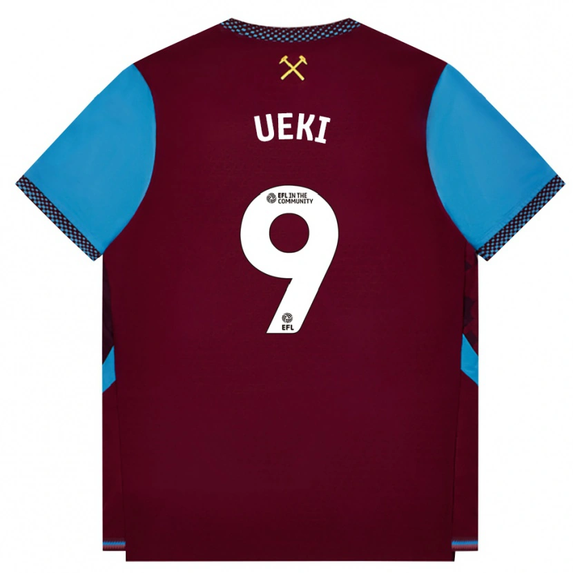 Danxen Herren Riko Ueki #9 Burgund Kornblumenblau Heimtrikot Trikot 2026/27 T-Shirt Schweiz