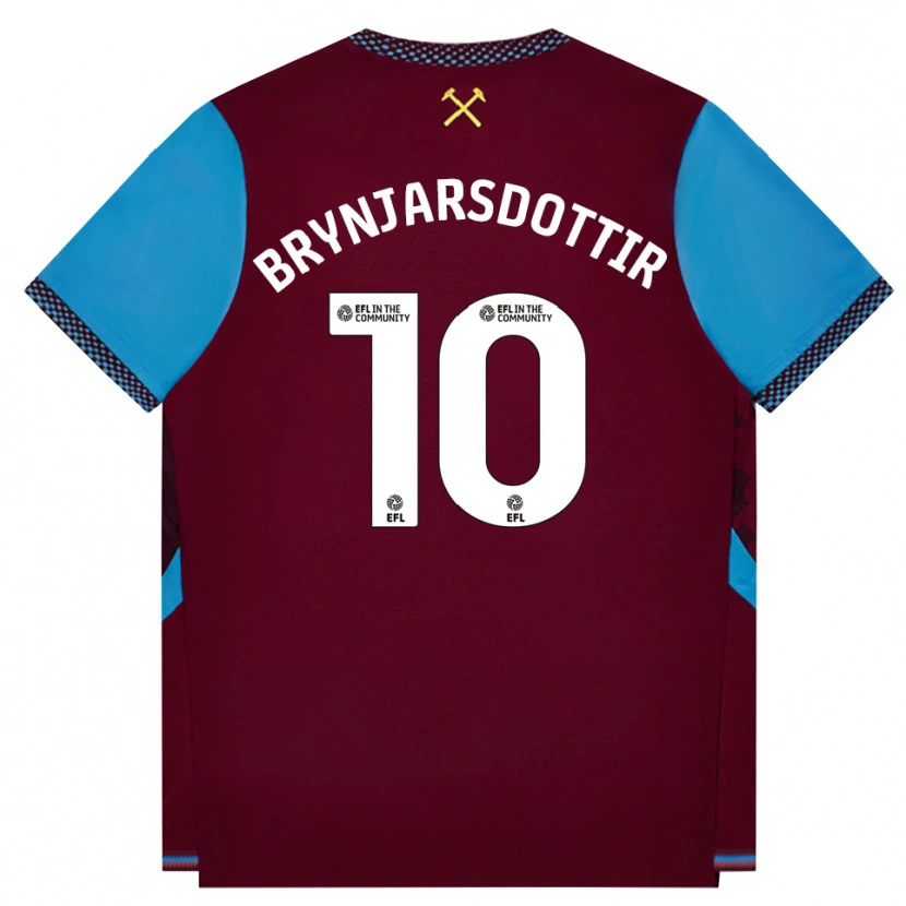 Danxen Herren Dagný Brynjarsdóttir #10 Burgund Kornblumenblau Heimtrikot Trikot 2026/27 T-Shirt Schweiz