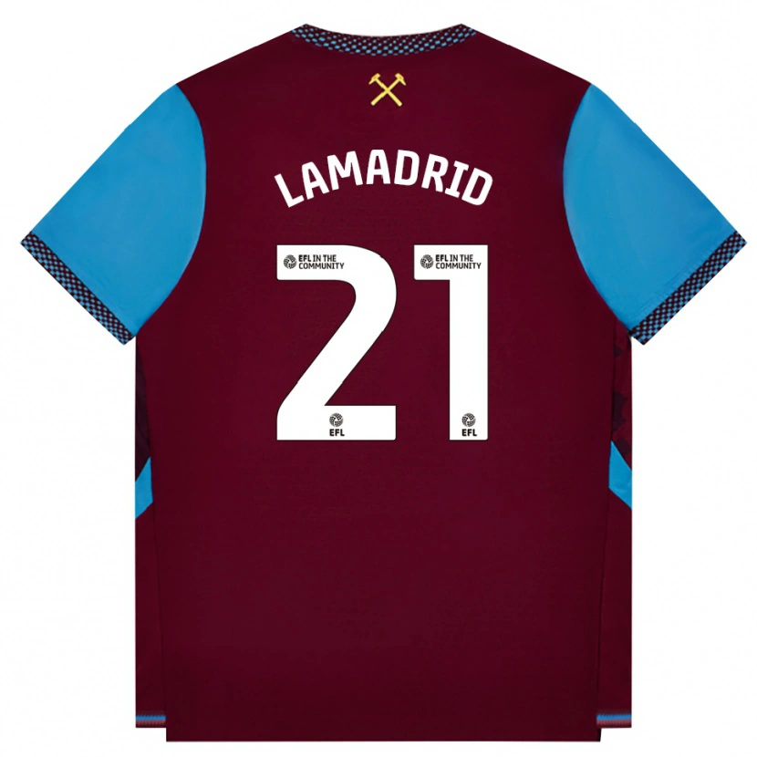 Danxen Herren Keiber Lamadrid #21 Burgund Kornblumenblau Heimtrikot Trikot 2026/27 T-Shirt Schweiz