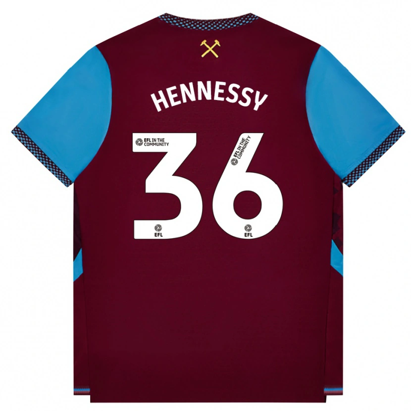 Danxen Herren Alexandra Hennessy #36 Burgund Kornblumenblau Heimtrikot Trikot 2026/27 T-Shirt Schweiz