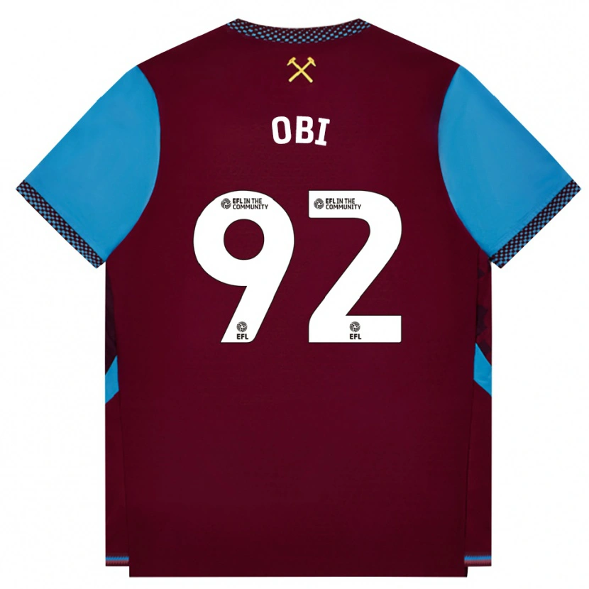 Danxen Herren Chuk Obi #92 Burgund Kornblumenblau Heimtrikot Trikot 2026/27 T-Shirt Schweiz