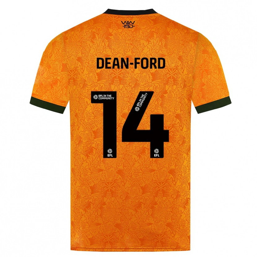 Danxen Herren Jacob Dean-Ford #14 Orange Schwarz Heimtrikot Trikot 2026/27 T-Shirt Schweiz