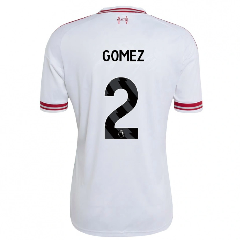 Danxen Herren Joe Gomez #2 Rot Weiß Auswärtstrikot Trikot 2026/27 T-Shirt Schweiz
