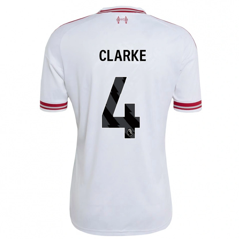 Danxen Herren Lucas Clarke #4 Rot Weiß Auswärtstrikot Trikot 2026/27 T-Shirt Schweiz