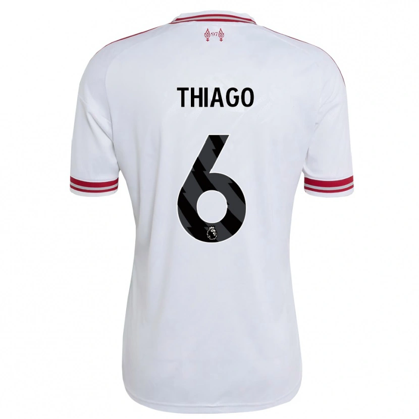 Danxen Herren Thiago #6 Rot Weiß Auswärtstrikot Trikot 2026/27 T-Shirt Schweiz