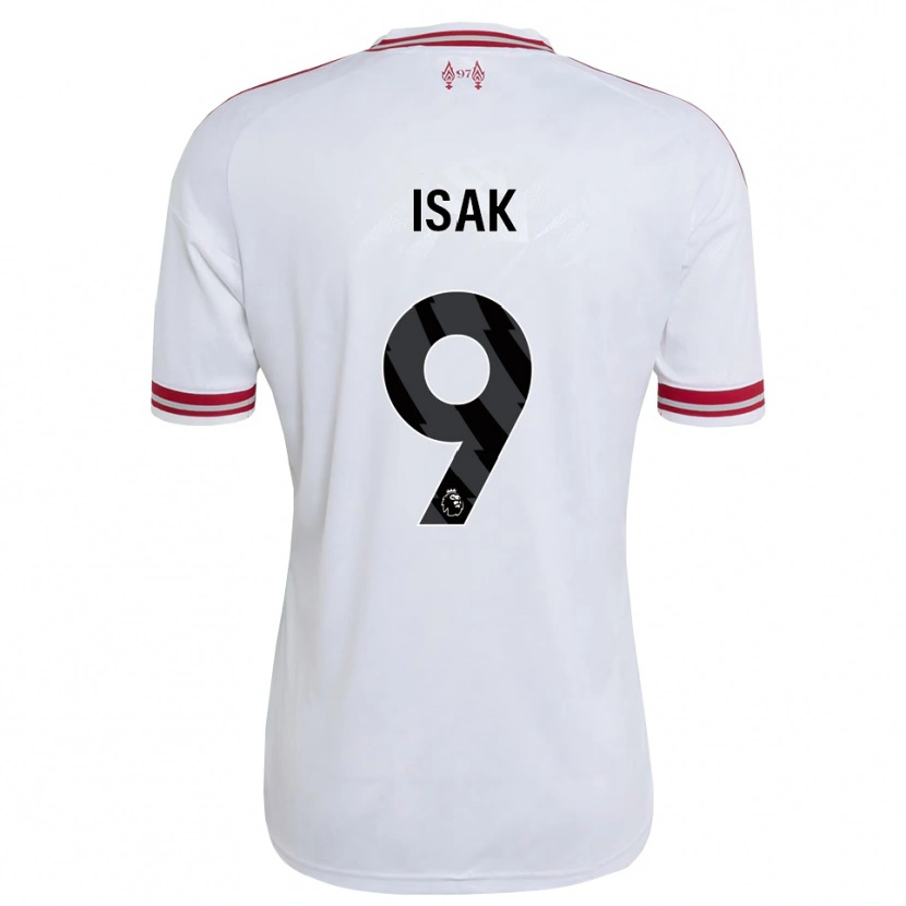 Danxen Herren Alexander Isak #9 Rot Weiß Auswärtstrikot Trikot 2026/27 T-Shirt Schweiz